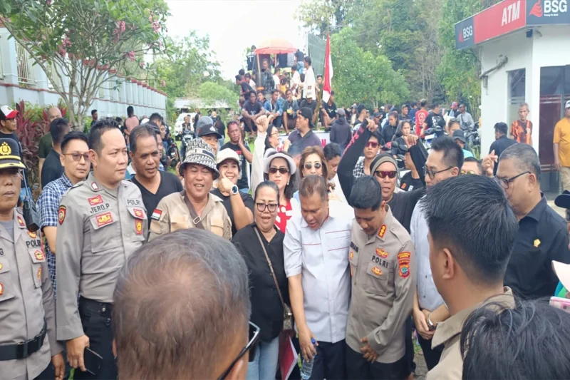 Aksi Demo di DPRD Sulut, Eksekusi Lahan Taas Terancam Berujung Bentrok