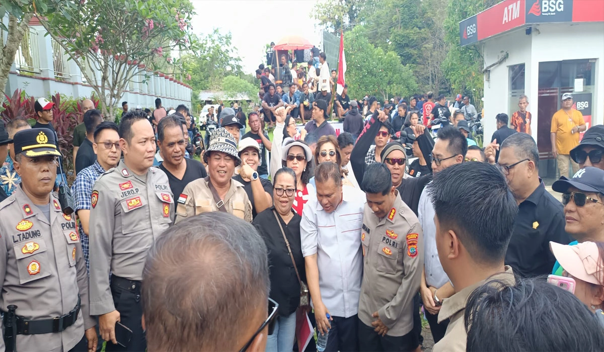 Aksi Demo di DPRD Sulut, Eksekusi Lahan Taas Terancam Berujung Bentrok