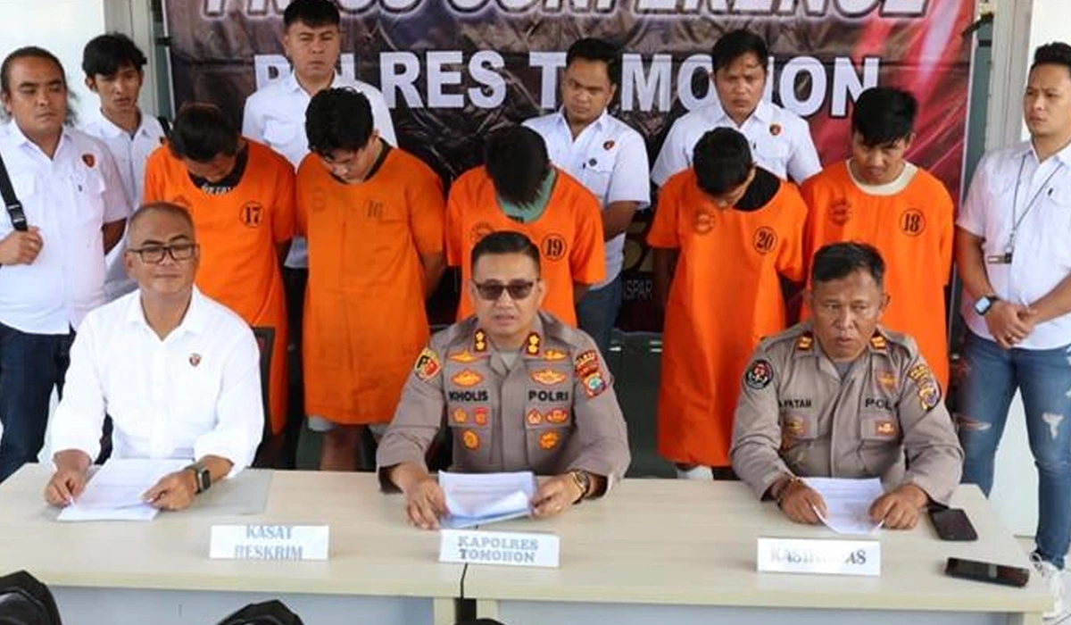 Polres-di-Tomohon-Bongkar-Sindikat-Curanmor,-11-Motor-Diamankan