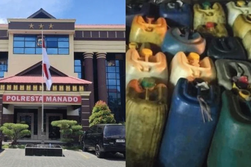 Polisi Gagalkan Penimbunan Solar Ilegal di Manado, 3 Pelaku Di Tangkap