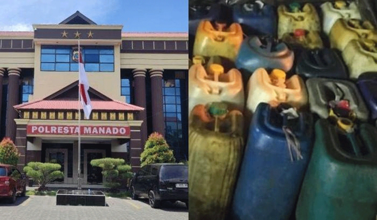 Polisi Gagalkan Penimbunan Solar Ilegal di Manado, 3 Pelaku Di Tangkap