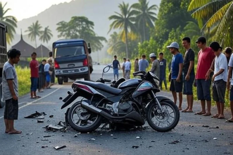 Kecelakaan Maut di Soekarno-Hatta Manado, Pemotor Tewas di Tempat