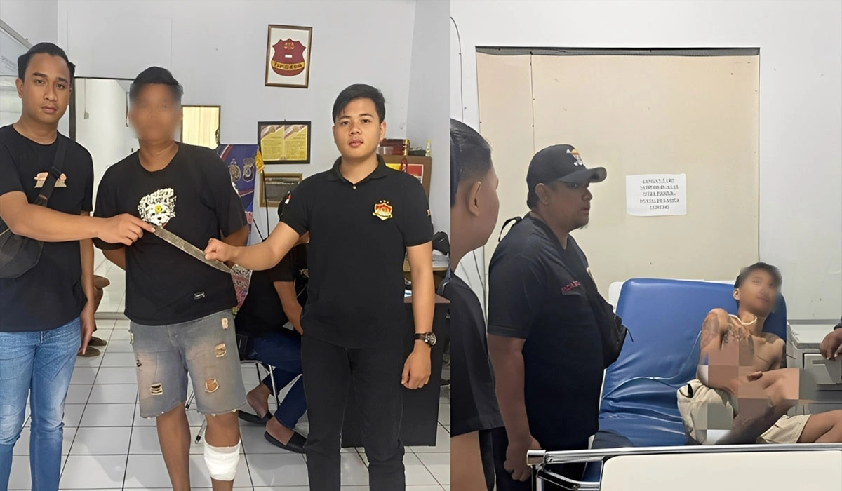 DOR! Polisi Tembak Pelaku Penikaman Sadis di Alfamart Giper Bitung