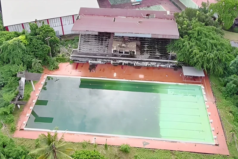 Miris! Kolam Renang KONI Manado 25 Tahun Tak Dikuras Padahal Dipakai Atlet