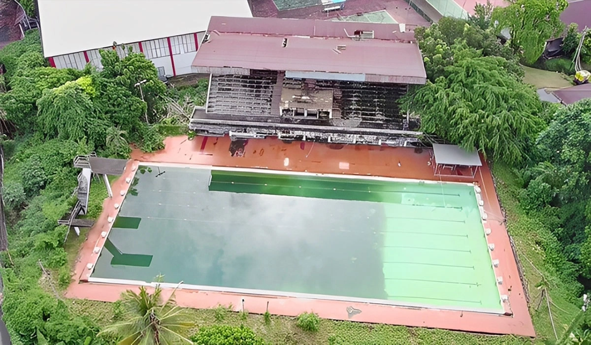 Miris! Kolam Renang KONI Manado 25 Tahun Tak Dikuras Padahal Dipakai Atlet