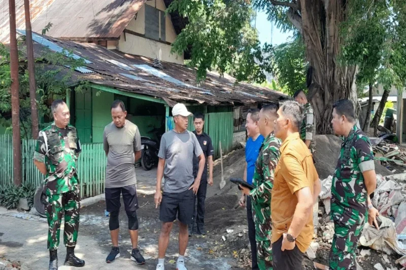 Pangdam XIII/Merdeka Pantau Progres Pembangunan Rumah Dinas Di Manado