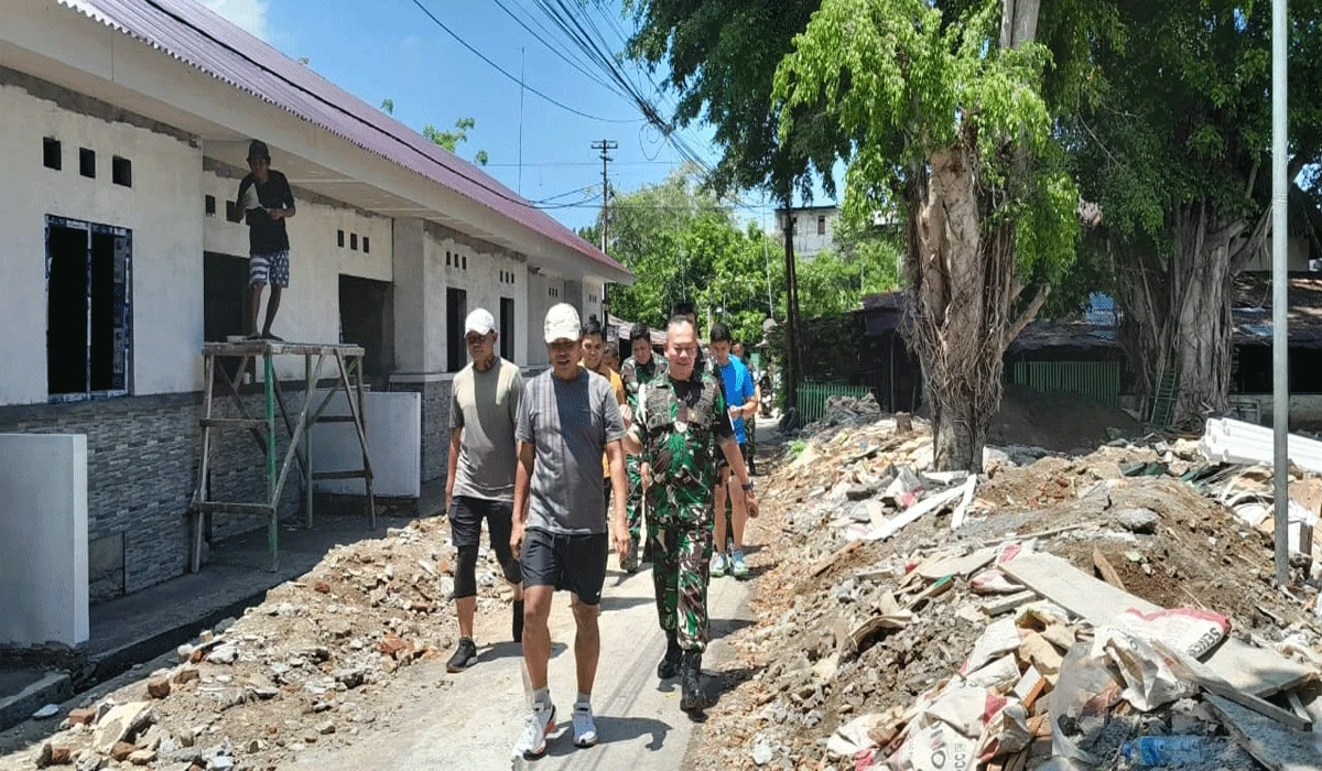Pangdam XIII/Merdeka Pantau Progres Pembangunan Rumah Dinas Di Manado