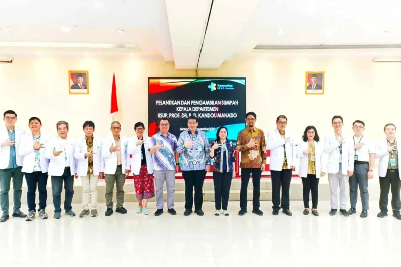 RSUP Kandou Manado Lantik 13 Kepala Departemen Baru