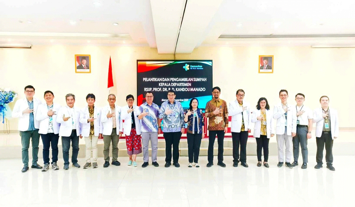 RSUP Kandou Manado Lantik 13 Kepala Departemen Baru