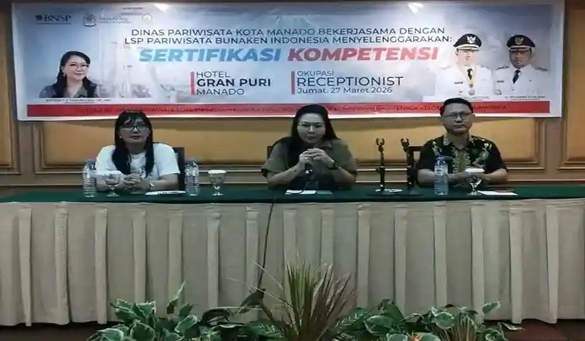 Tenaga Pariwisata Manado Naik Level! Sertifikasi Kompetensi Digencarkan, Peluang Kerja Makin Terbuka Lebar Tenaga Pariwisata Manado Naik Level! Sertifikasi Kompetensi Digencarkan, Peluang Kerja Makin Terbuka Lebar